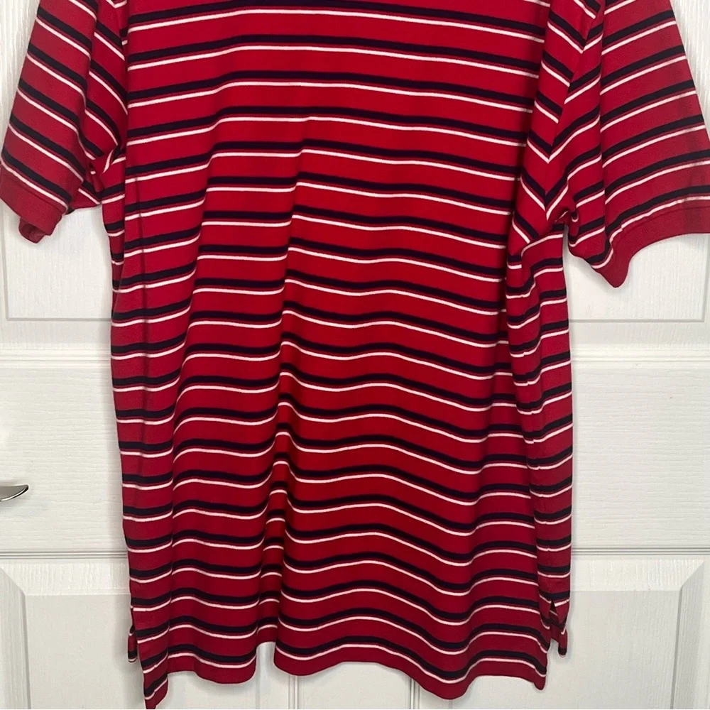 Polo Ralph Lauren Polo Shirt Men’s Sz XL Short Sleeve Red White Striped